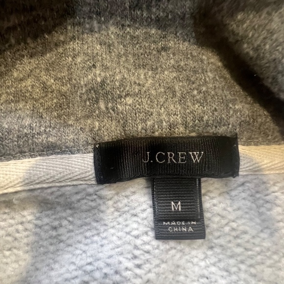 J. Crew Brushed Wool Funnel Neck Sweatshirt Womens M Gray Casual Warm Winter - Picture 11 of 16